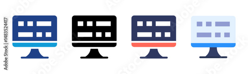 Ui Design icon sheet multiple style collection