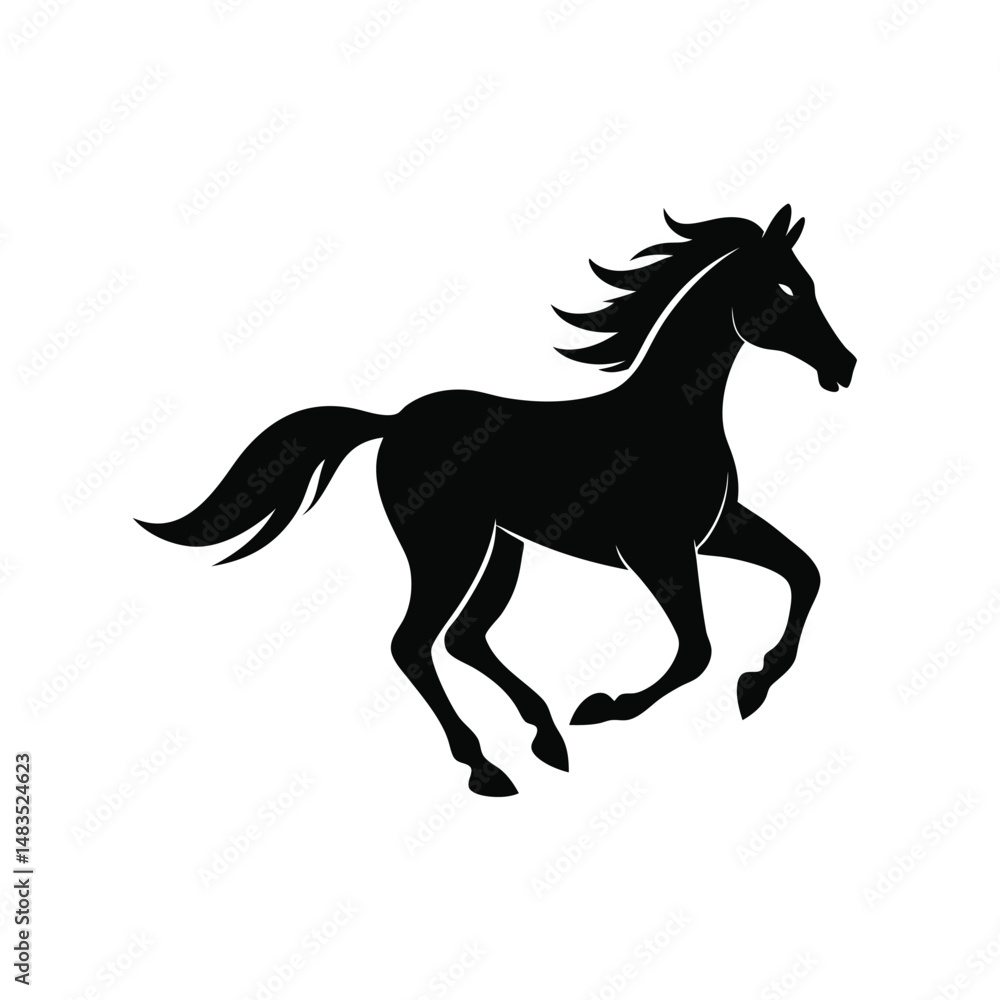 Obraz premium Racehorse Silhouette Vector Bundle | SVG Clipart for T-Shirts & Racing Designs