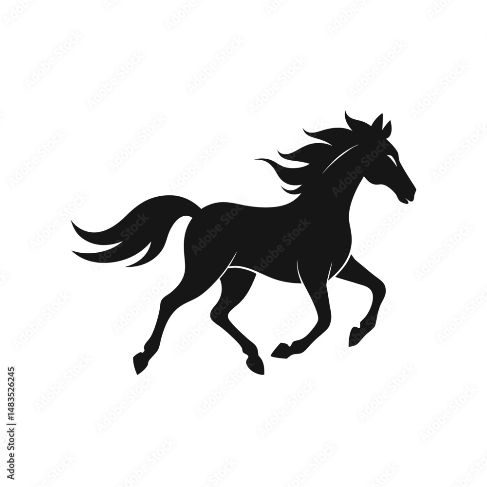 Obraz premium Racehorse Silhouette Vector Bundle | SVG Clipart for T-Shirts & Racing Designs