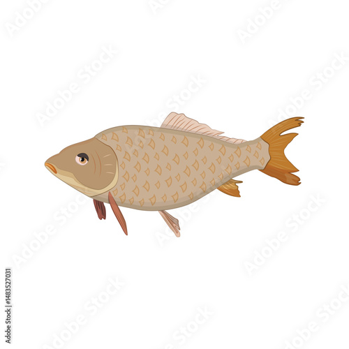 Fish Icon Vector Design. 