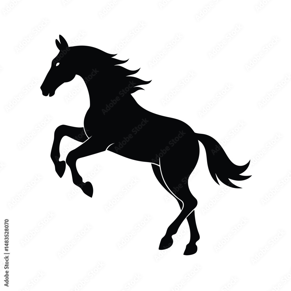 Obraz premium Racehorse Silhouette Vector Bundle | SVG Clipart for T-Shirts & Racing Designs
