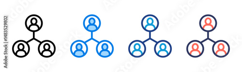 Network icon sheet multiple style collection