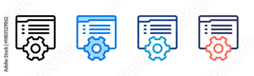 Web Development icon sheet multiple style collection