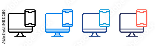 Responsive Design icon sheet multiple style collection