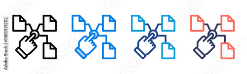 File icon sheet multiple style collection