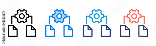 File icon sheet multiple style collection