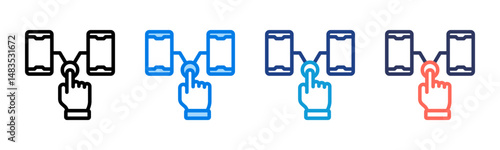 Interaction icon sheet multiple style collection