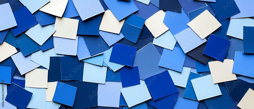 Obraz premium Blue color swatches