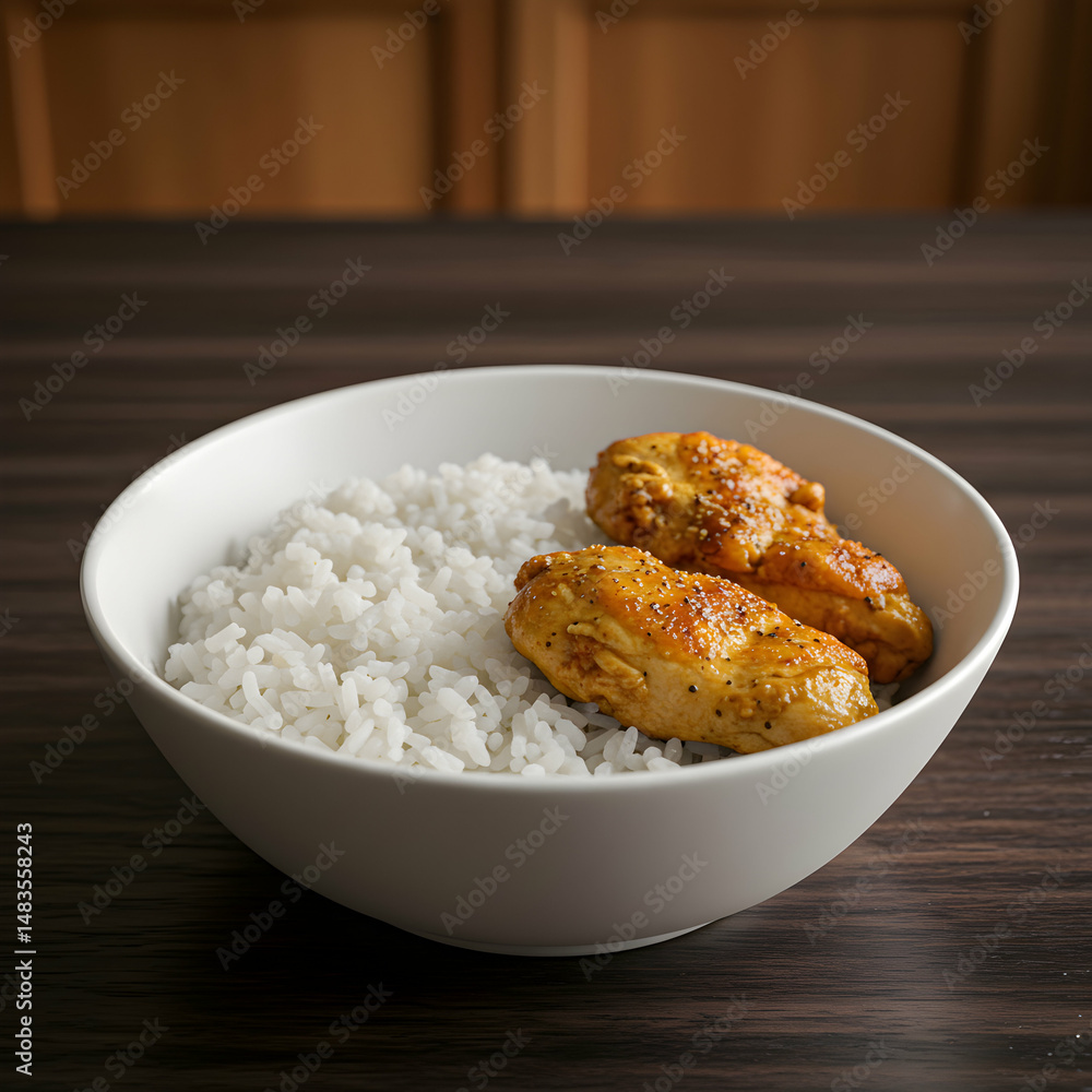 Honey Garlic Chicken & Rice Bowl Honey Garlic Chicken & Rice Bowl
