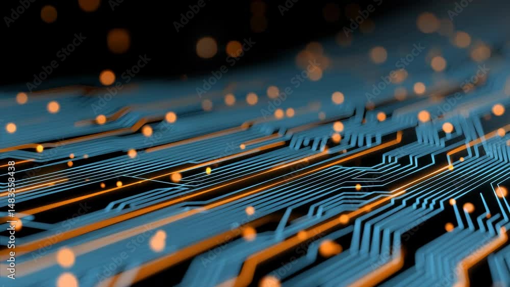 Abstract technology illustrates the digital network and cybersecurity with artificial intelligence Abstract technology illustrates the digital network and cybersecurity with artificial intelligence