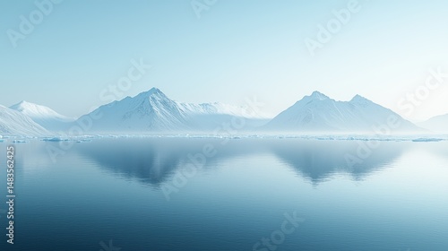 Wallpaper Mural Arctic Mountain Reflection Torontodigital.ca