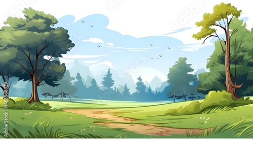Colorful Cartoon Vector Background for Graphic Design Projects