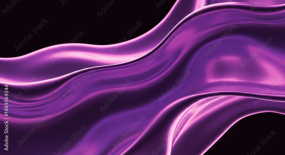Obraz premium Abstract Purple Liquid Flowing Design