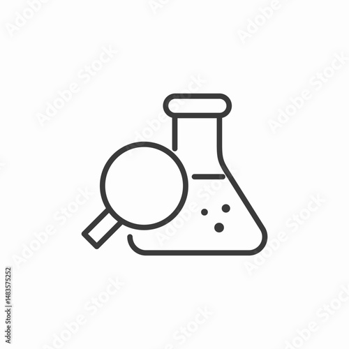 science lab research icon sign vector