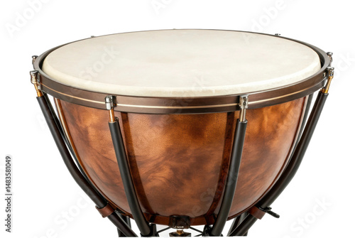 PNG Copper timpani drum with orchestral percussion instrument design