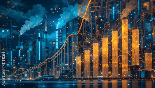 Industrial Growth Acceleration, Production Transformation. Ai-driven Digital Efficiency, Smarter Systems, Optimized Progress. Modern Innovation, Technological Advancements, And Enhanced Productivity.