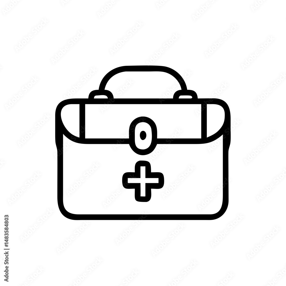 Icon of a doctorchest / first aid kit Icon of a doctorchest / first aid kit