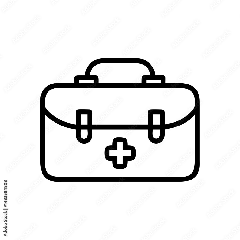 Icon of a doctorchest / first aid kit Icon of a doctorchest / first aid kit