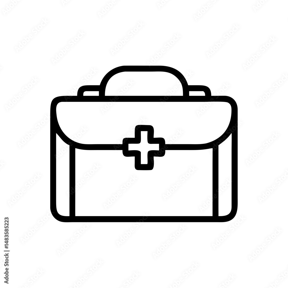 Icon of a doctorchest / first aid kit Icon of a doctorchest / first aid kit