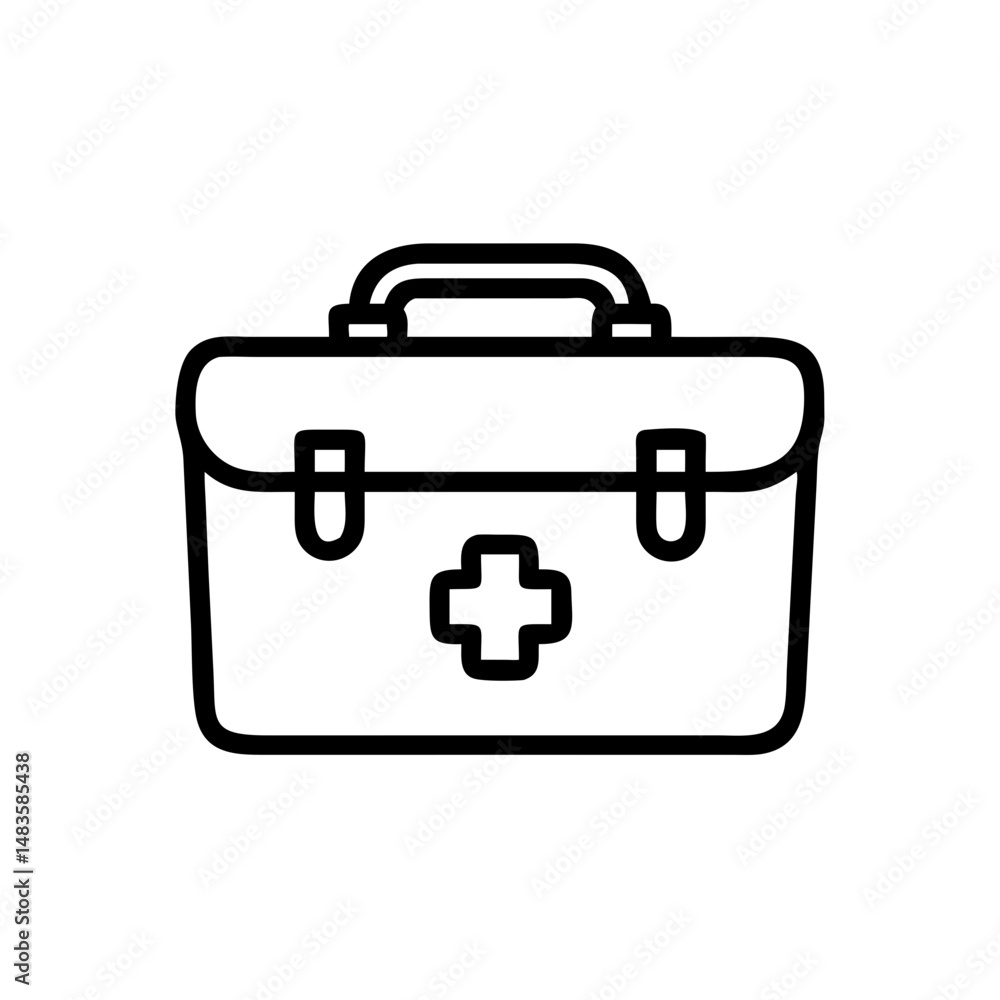 Icon of a doctorchest / first aid kit Icon of a doctorchest / first aid kit