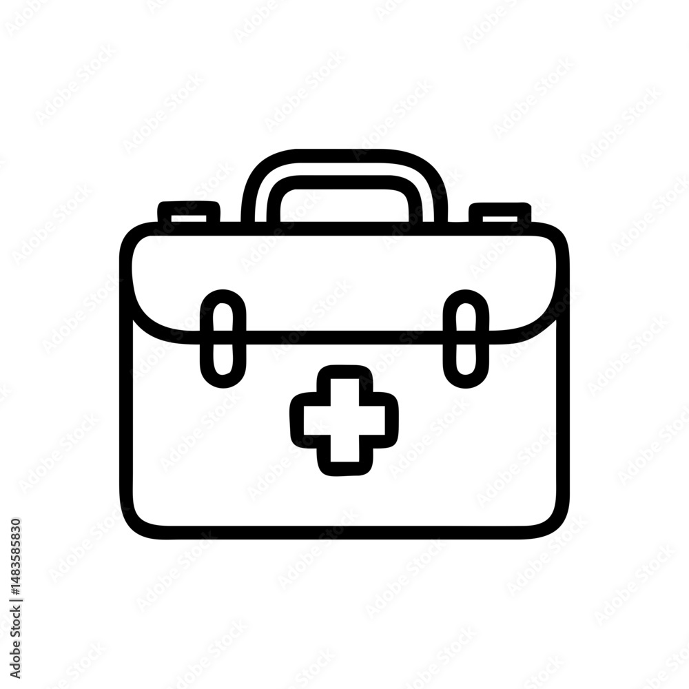 Icon of a doctorchest / first aid kit Icon of a doctorchest / first aid kit