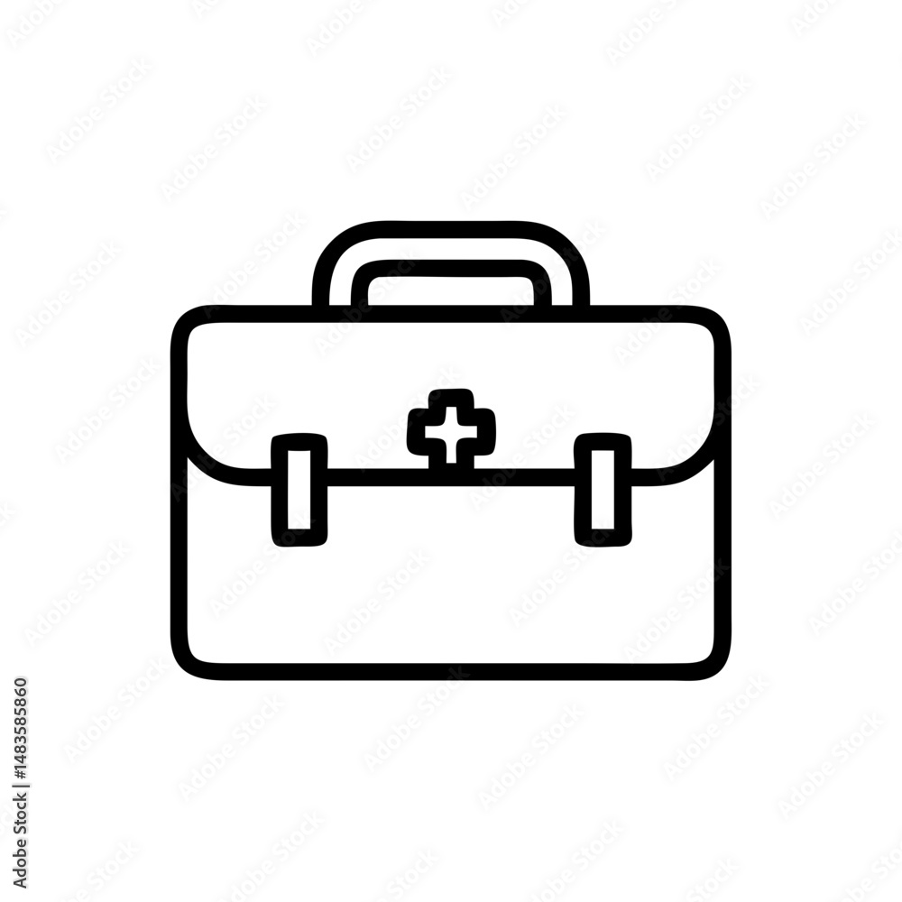 Icon of a doctorchest / first aid kit Icon of a doctorchest / first aid kit