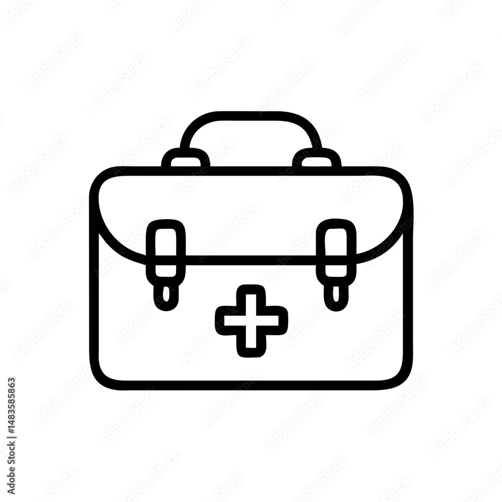 Icon of a doctorchest / first aid kit Icon of a doctorchest / first aid kit
