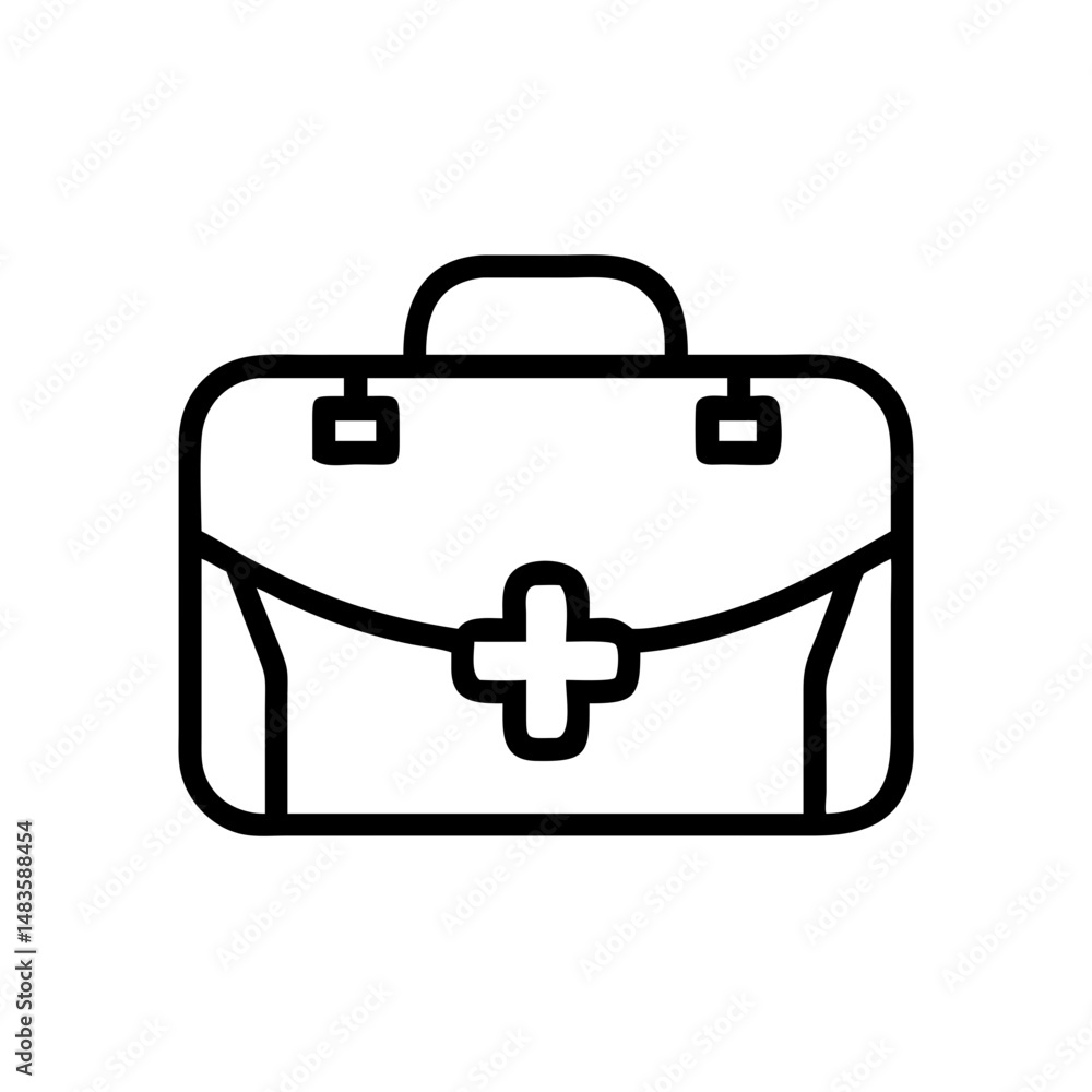 Icon of a doctorchest / first aid kit Icon of a doctorchest / first aid kit
