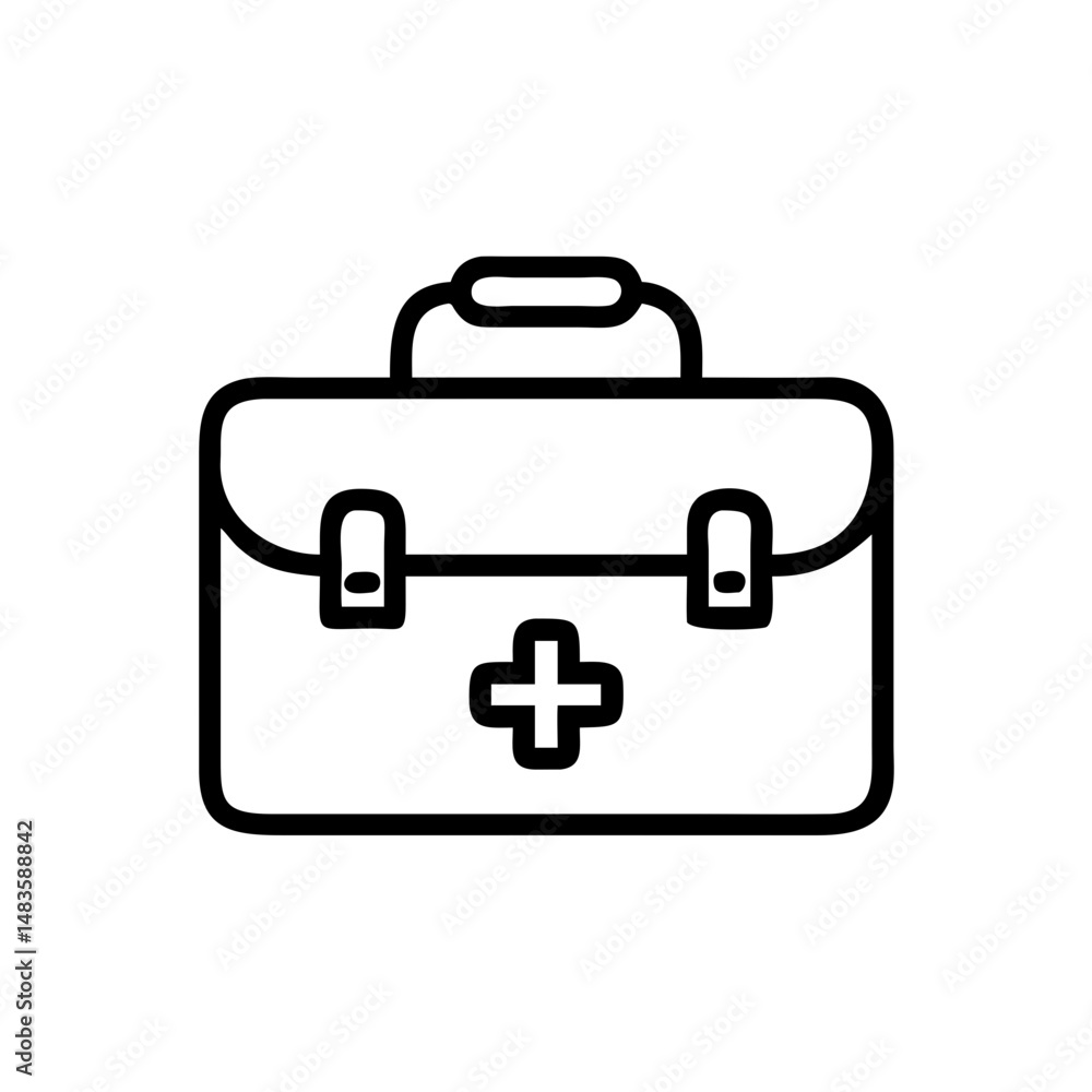 Icon of a doctorchest / first aid kit Icon of a doctorchest / first aid kit