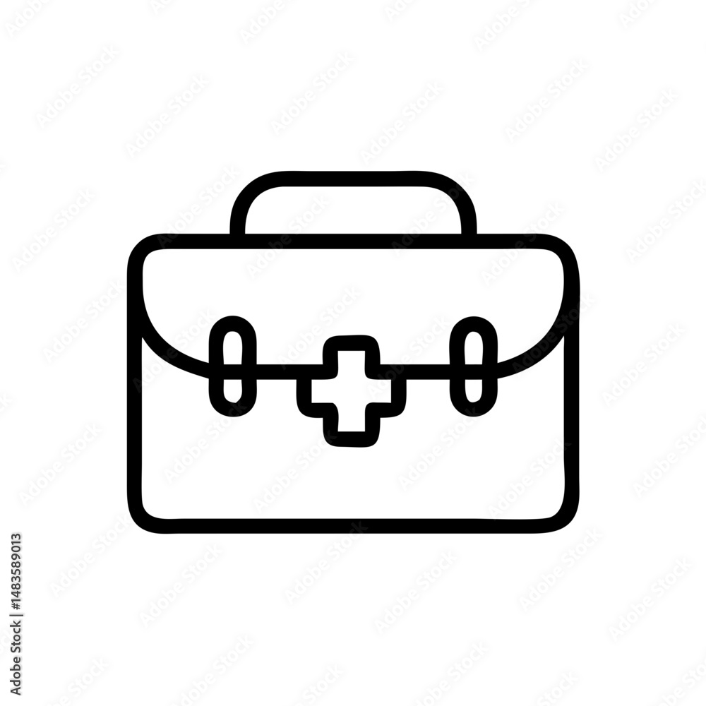 Icon of a doctorchest / first aid kit Icon of a doctorchest / first aid kit