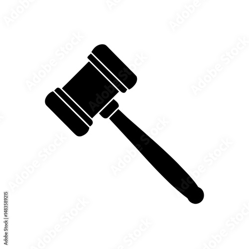 auction gavel icon on white background  .svg