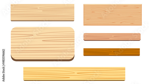 A Collection of Various Wooden Planks and Boards