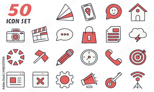vector set of medical icons