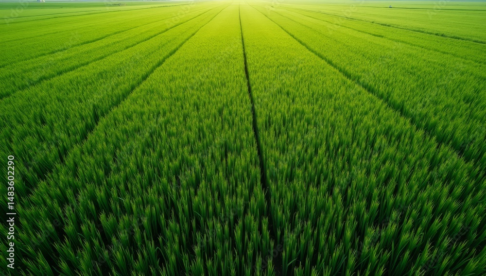 Obraz premium Lush green grass meadow background