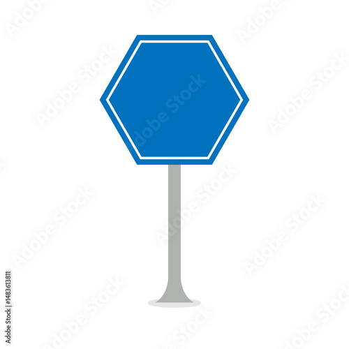 Blue Road Sign Board Icon, Simple Icon Vector Design, best used for presentation, application, web and banner