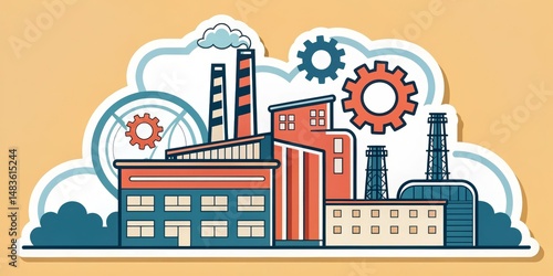 Factory Illustration Flat D...