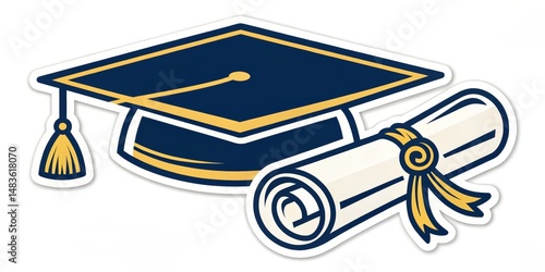 Graduation Cap and Diploma ...