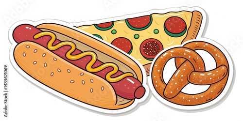 Hot Dog, Pizza and Pretzel ...