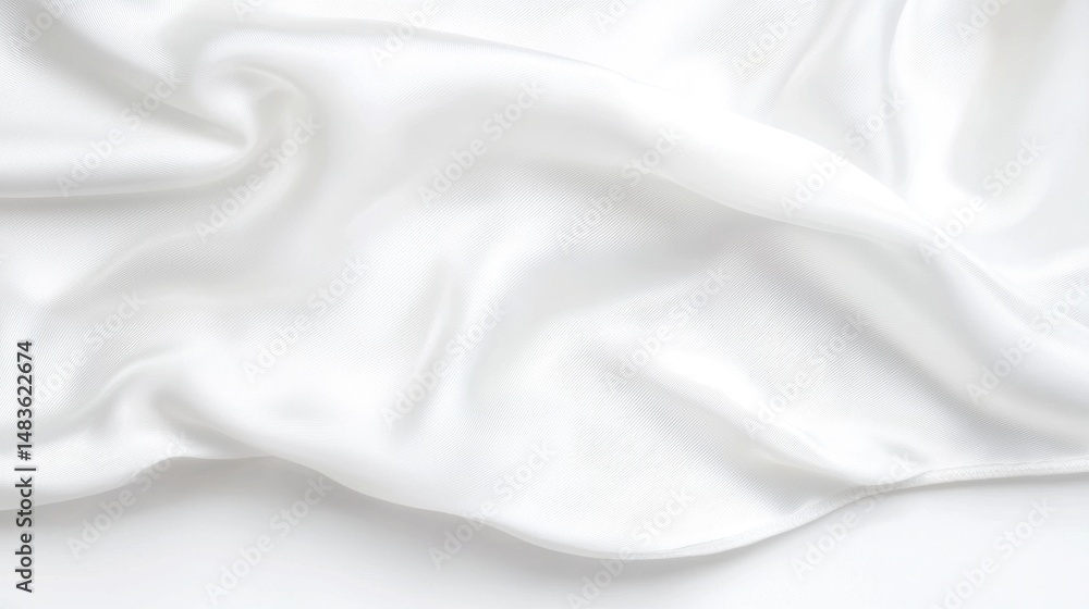 Obraz premium A Blank White Fabric