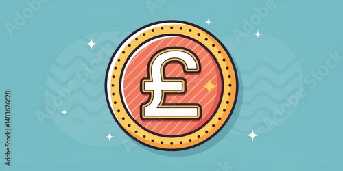 Pound Sterling Coin Illustr...