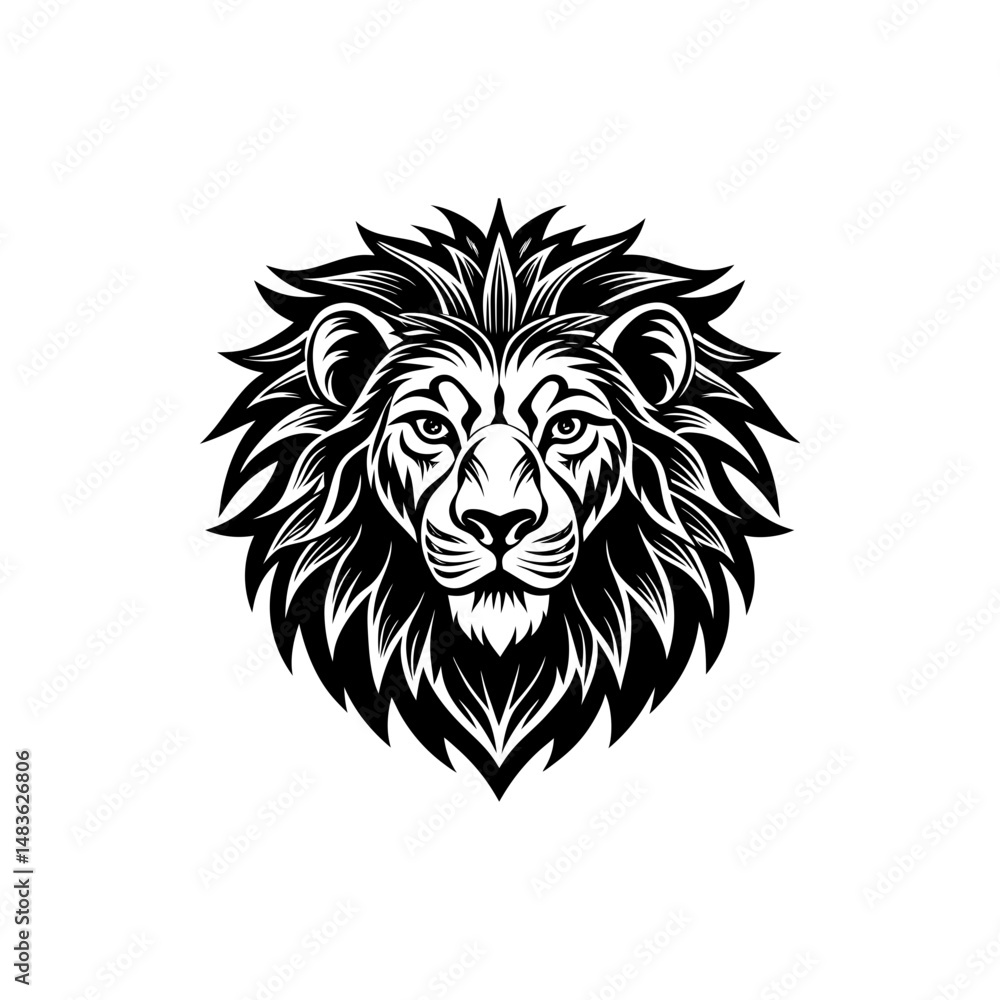 lion head tattoo inspo silhouette vector lion head tattoo inspo silhouette vector