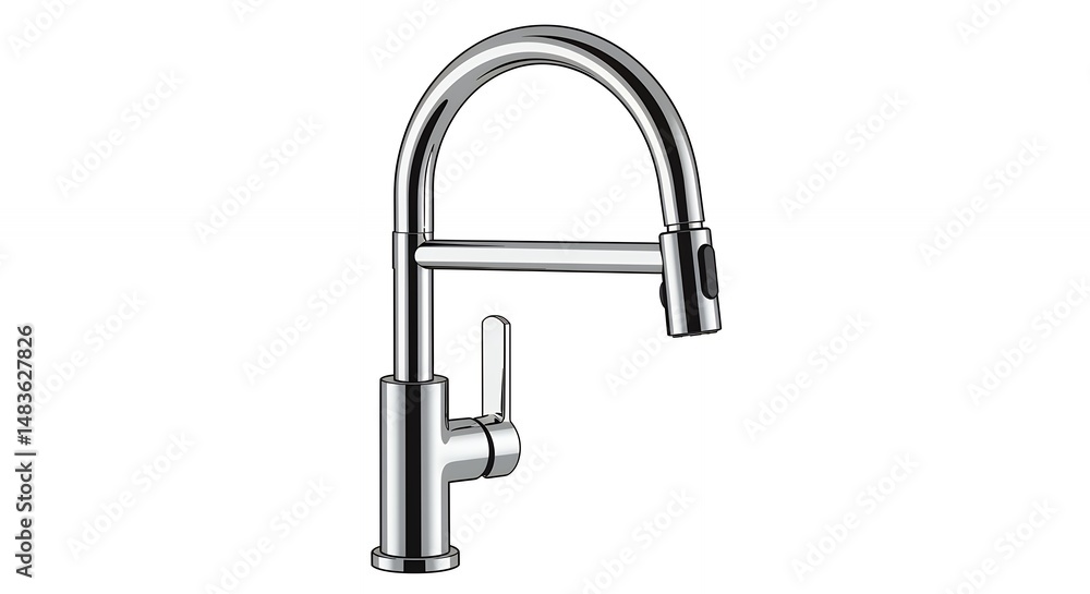 Chrome kitchen faucet Chrome kitchen faucet