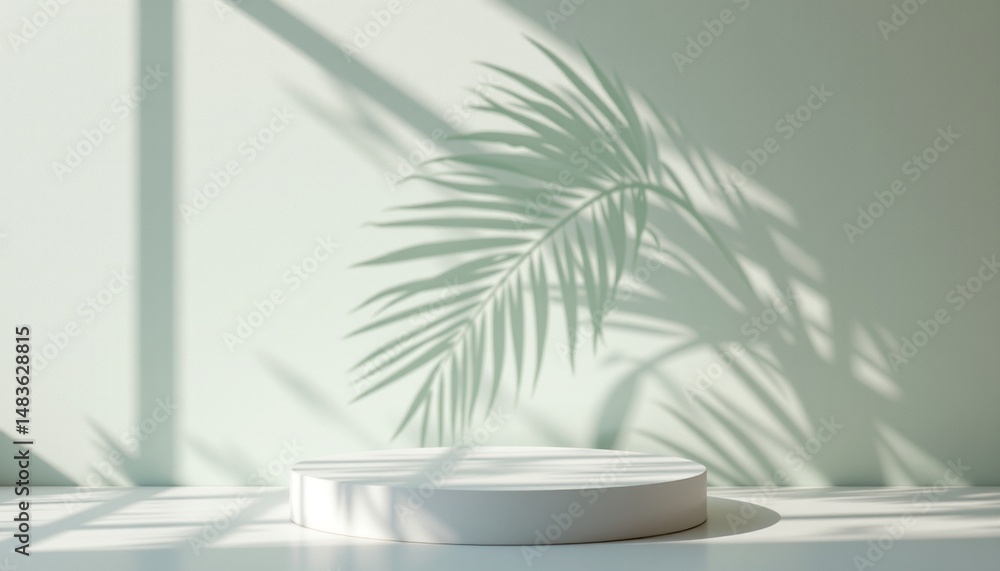 Obraz premium a serene indoor setting with a natural light source creating dramatic shadows