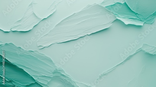 Wallpaper Mural Abstract Art: A Light Blue Background with Fluid Brushstrokes Torontodigital.ca