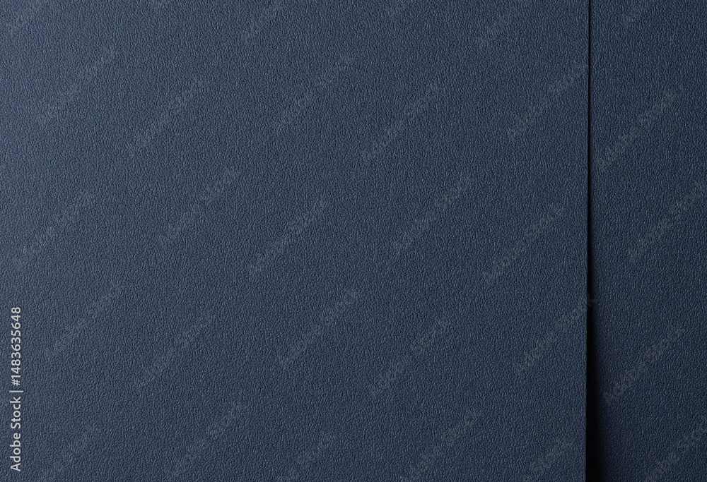 Fototapeta premium Dark blue matte paper texture with a sleek, modern finish, featuring simple geometric lines and a