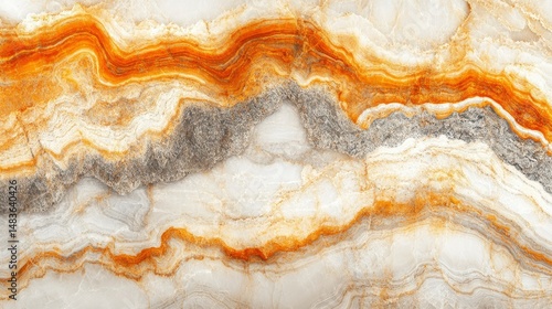 Obraz na płótnie Abstract Orange and Gray Marble Texture Background w salonie