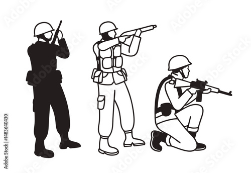vector illustration of a golf player