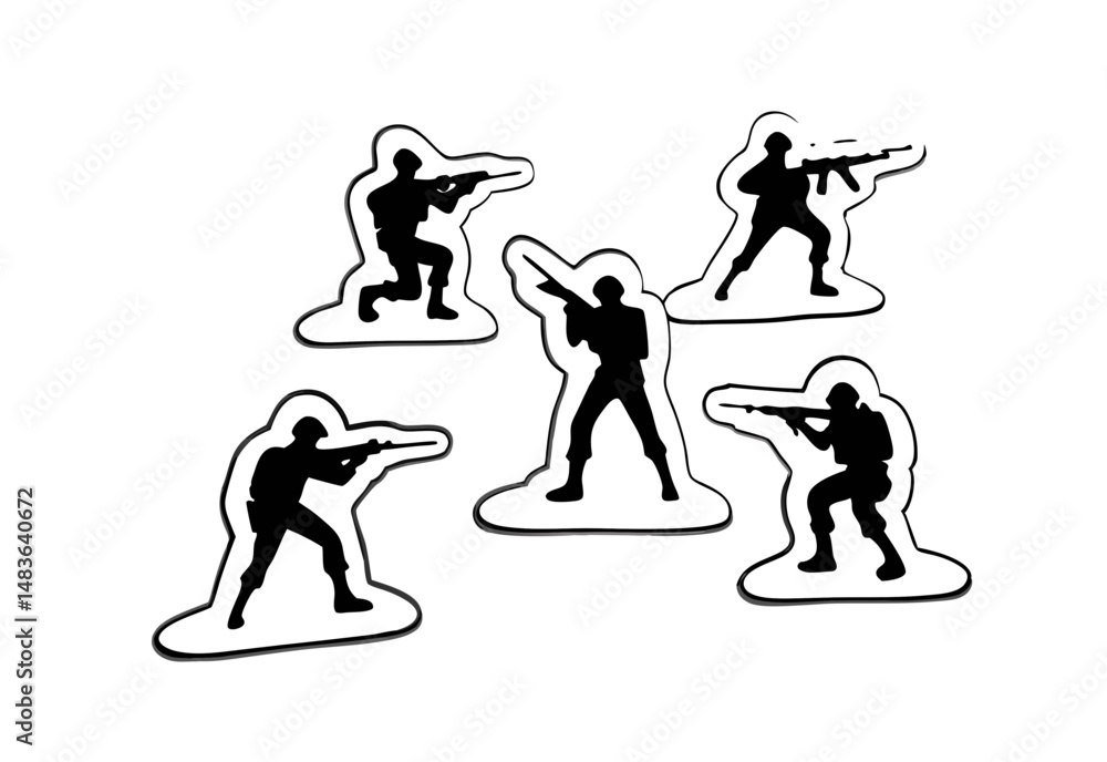 vector silhouettes of people vector silhouettes of people