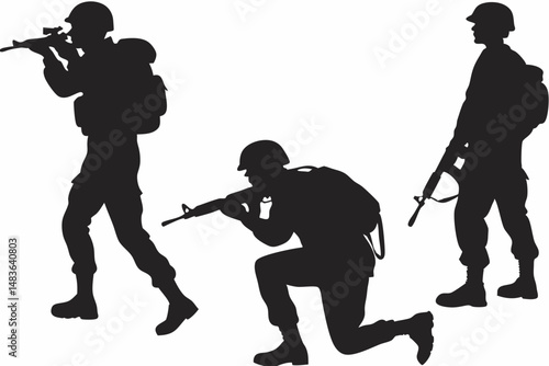 silhouettes of musicians