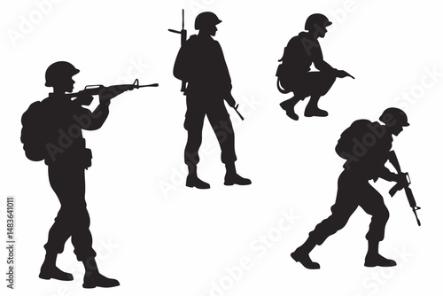 silhouettes of musicians